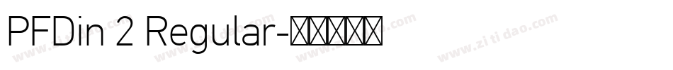 PFDin 2 Regular字体转换